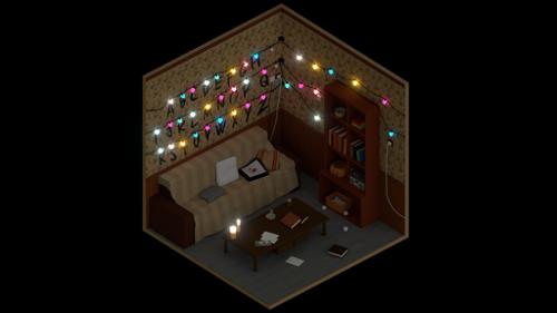 Stranger Things Low Poly preview image